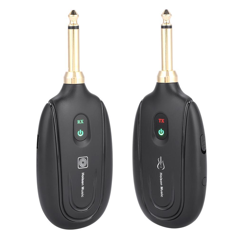 Hoison M7 Wireless Guitar System Built-in Rechargeable Lithium Battery Digital Transmitter Receiver for Electric Guitar Bass (5 Channels)