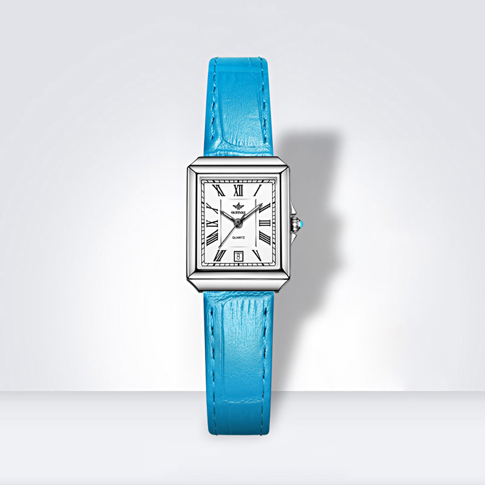 Rectangular fashion quartz watch waterproof simple compact high appearance level women's watch