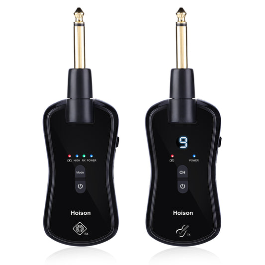 Hoison S8 Wireless Guitar System Wireless Audio Electric Guitar Transmitter Receiver 10 Channels Transmission Range High Frequency