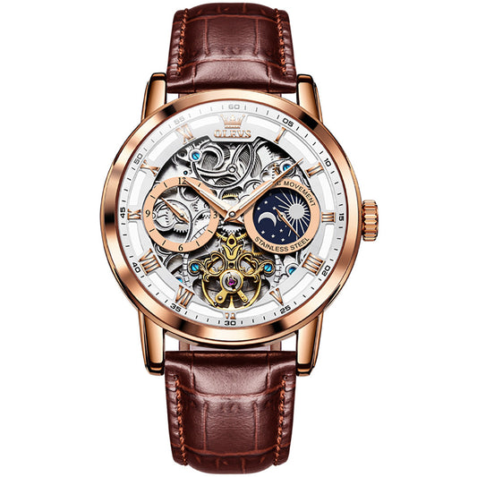 Multifunctional Hollow Tourbillon Mechanical Watch Luminous Men's Watch