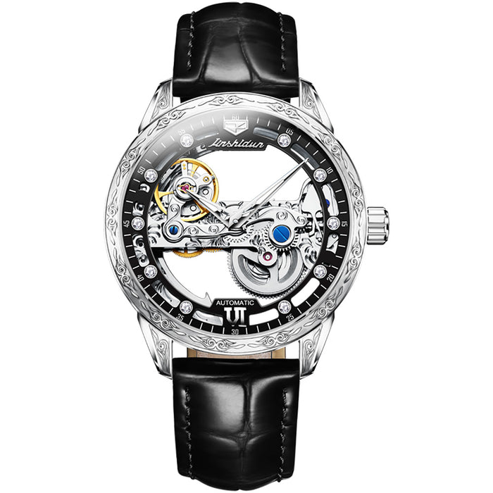 Skeleton Design Mechanical Men's Watch