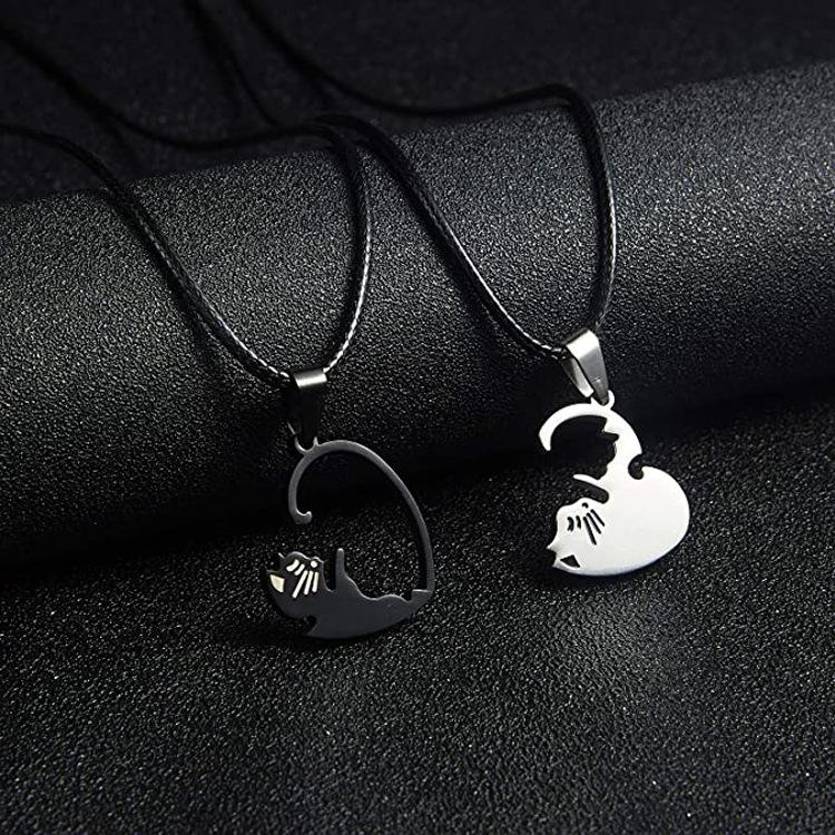 Yin Yang Cat Necklace