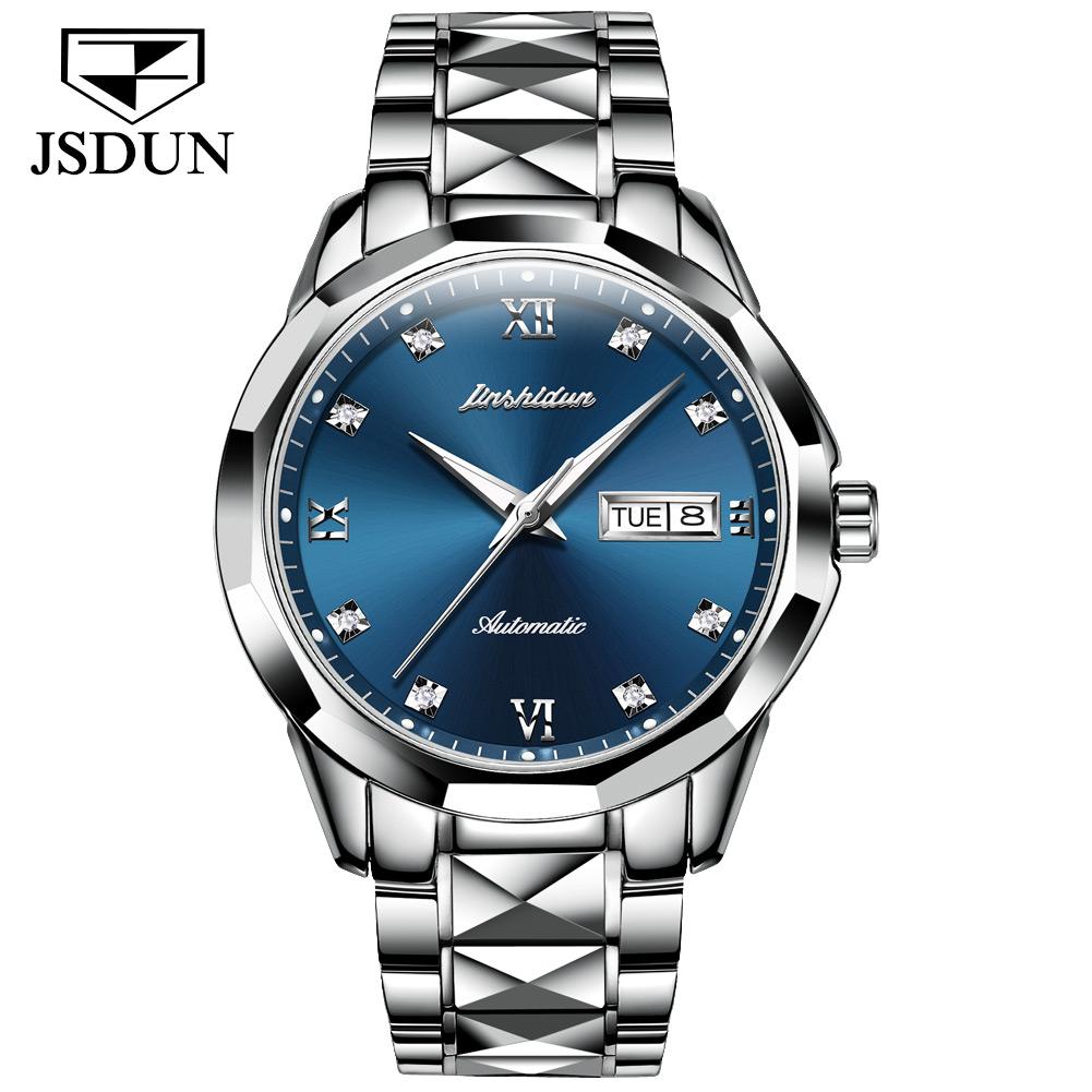 Tungsten Steel Waterproof Automatic Mechanical Business Men's Watch(2 items 20% off)