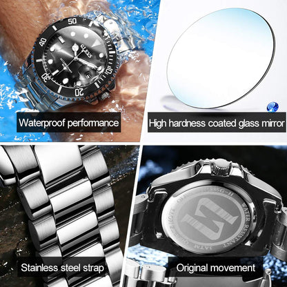 Green Water Ghost Quartz Watch Waterproof Men's Watch