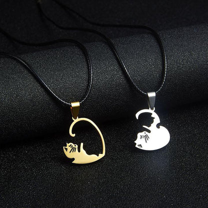 Yin Yang Cat Necklace