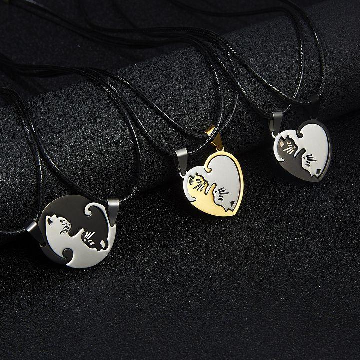 Yin Yang Cat Necklace